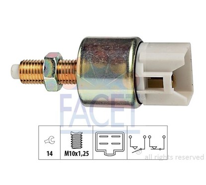 Facet Interr.Stop Rover 820 2.0It92 71119 per ripristinare il corretto funzionamento del componente