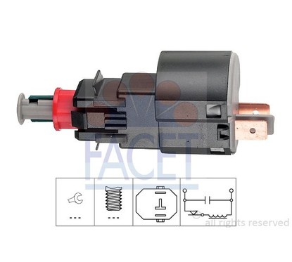 Facet Interr.Stop Omega 71162 per ripristinare il corretto funzionamento del componente