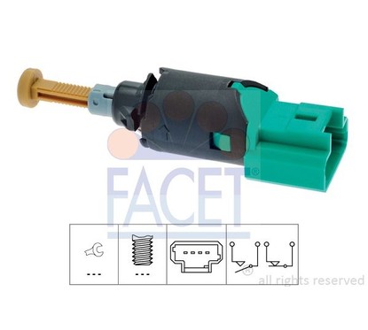 Facet Interr.Stop C2 Ulysse Phedra 71213 per ripristinare il corretto funzionamento del componente