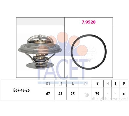 Facet Termostato C/Guarn.Opel Front. 78333 per ripristinare il corretto funzionamento del componente