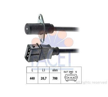 Facet Sensore Fiat Cinquecento 903Ie 90022 per ripristinare il corretto funzionamento del componente