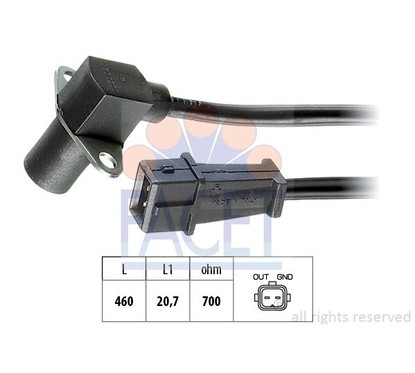 Facet Sensore Fiat Cinquecento 0.9 90030 per ripristinare il corretto funzionamento del componente