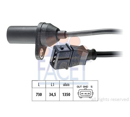 Facet Sensore Fiat Multipla 1.6I 16V 90157 per ripristinare il corretto funzionamento del componente