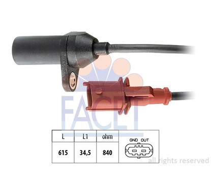 Facet Sensore Punto 1.2I 16V 99 90206 per ripristinare il corretto funzionamento del componente