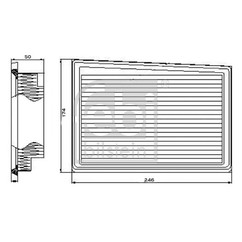 FEBI BILSTEIN Filtro aria 101665