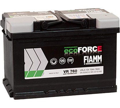 Batteria auto FIAMM Ecoforce AGM VR760 70 Ah 760 A AGM | AC Ricambi