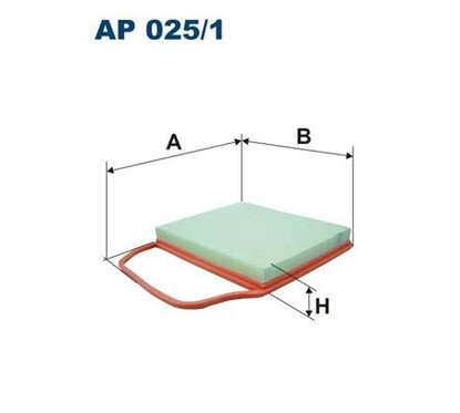 Filtron Filtro Aria Ap025/1 per ripristinare il corretto funzionamento del componente
