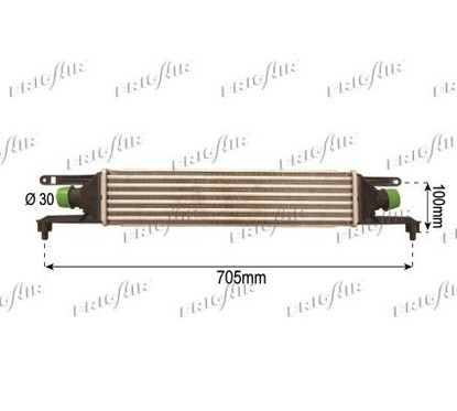 Frigair Interc.Fiat Grande Punto 1.3 Mj 90Hp 0704.3123 per ripristinare il corretto funzionamento del componente