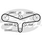Gates Audi A4 (8E2, B6) A4 Avant (8E5, B6) A4 Cabriolet K015557Xs