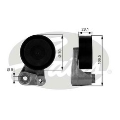 Gates Bmw 5 (E34) 5 Touring (E34) 5 (E39) 5 Touring (E39 T38066 per ripristinare il corretto funzionamento del componente