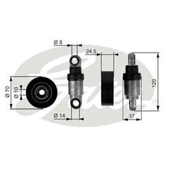 Gates Bmw 3 (E36) 3 Compact (E36) 3 Coupé (E36) 3 Cabrio T38242 per ripristinare il corretto funzionamento del componente