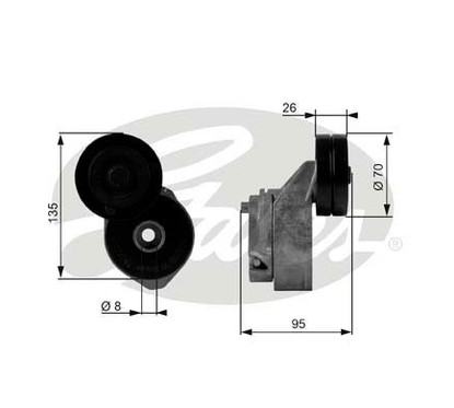 Gates Tenditore T38430 per ripristinare il corretto funzionamento del componente