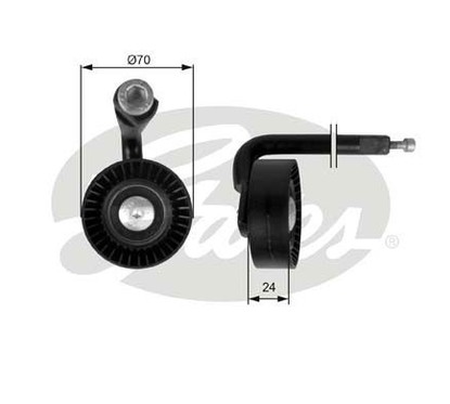 Gates Tendicinghia Skoda T39020 per ripristinare il corretto funzionamento del componente