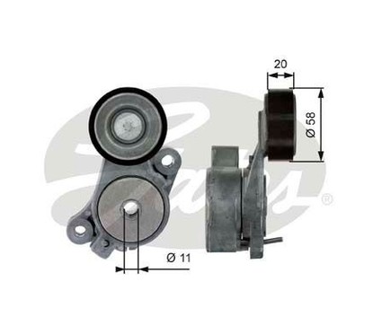 Gates Tenditore Skoda Vw T39040 per ripristinare il corretto funzionamento del componente