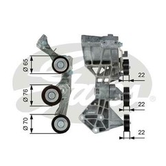 Gates Tenditore Mercedes T39064 per ripristinare il corretto funzionamento del componente