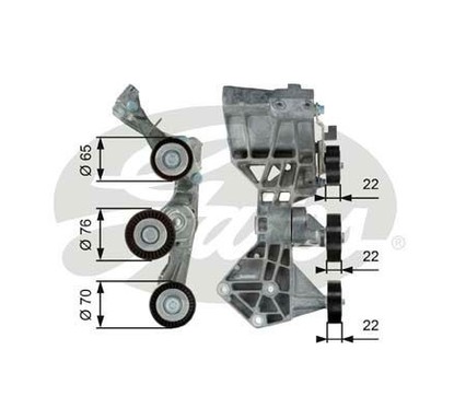 Gates Tenditore Mercedes T39064 per ripristinare il corretto funzionamento del componente