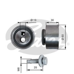 Gates T41139 Powergrip Tensioner T41139 per ripristinare il corretto funzionamento del componente
