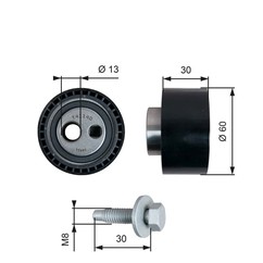 Gates T41140 Powergrip Tensioner T41140 per ripristinare il corretto funzionamento del componente