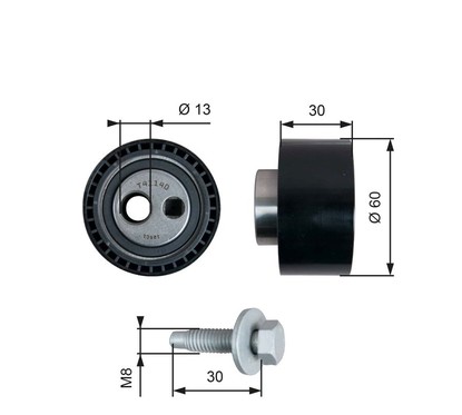 Gates T41140 Powergrip Tensioner T41140 per ripristinare il corretto funzionamento del componente