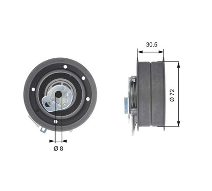 Gates T43010 Powergrip Tensioner T43010 per ripristinare il corretto funzionamento del componente