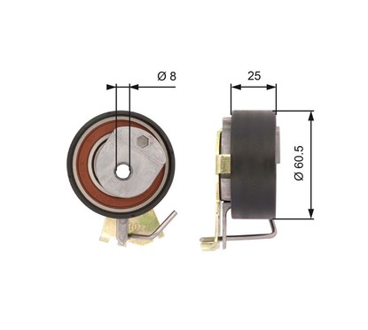 Gates T43023 Powergrip Tensioner T43023 per ripristinare il corretto funzionamento del componente