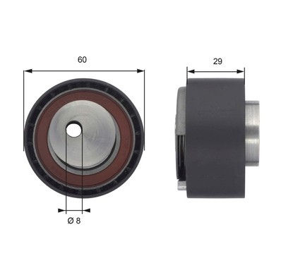 Gates T43055 Powergrip Tensioner T43055 per ripristinare il corretto funzionamento del componente