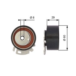 Gates T43068 Powergrip Tensioner T43068 per ripristinare il corretto funzionamento del componente