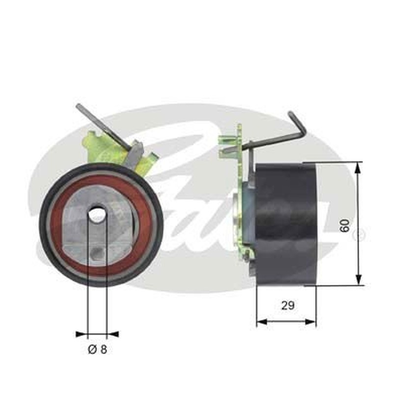 Gates T43088 Powergrip Tensioner T43088 Gates T43088 Powergrip Tensioner T43088