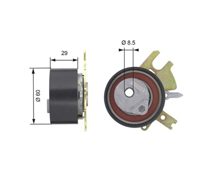 Gates T43089 Powergrip Tensioner T43089 per ripristinare il corretto funzionamento del componente