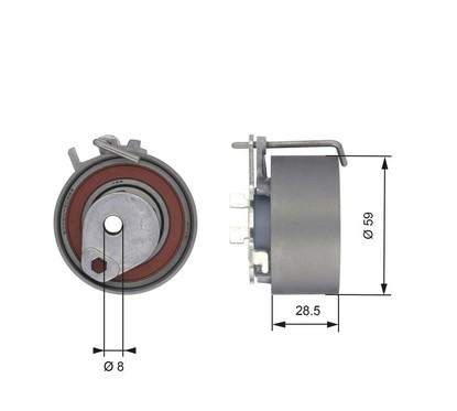 Gates Tenditore T43126 per ripristinare il corretto funzionamento del componente