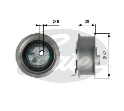 Gates T43237 Powergrip Tensioner T43237 per ripristinare il corretto funzionamento del componente