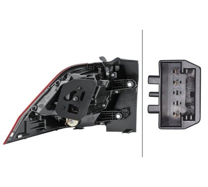 HELLA Luce posteriore 2SD 012 519-041