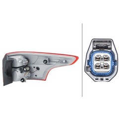 HELLA Luce posteriore 2VA 354 995-151