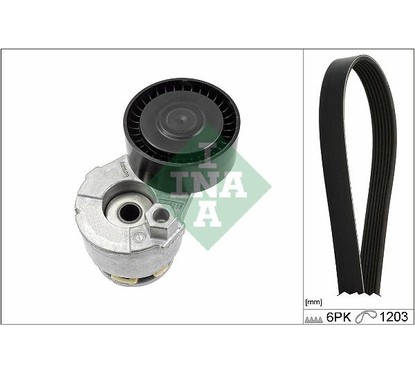 Ina Kit Cinghie Poly-V Nissan Qashqai / Qashqai +2 (J1 529000910