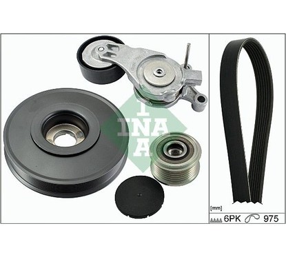 Ina Kit Cinghie Poly-V Citroen C3 I (Fc_) 1.4 Hdi (02. 529006510