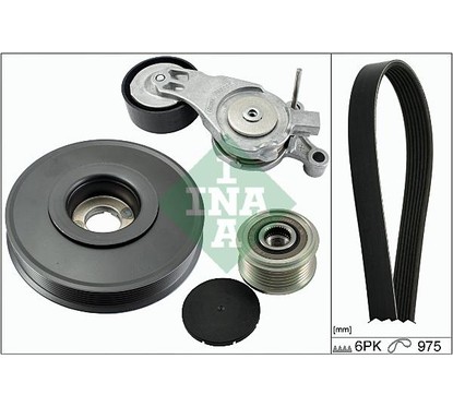 Ina Kit Cinghie Poly-V Citroen C3 I (Fc_) 1.4 Hdi (02. 529006510