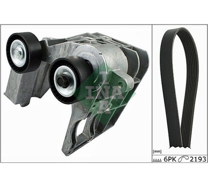 Ina Kit Cinghie Poly-V Ford Ka (Rb_) 1.3 I (09.1996 529006710