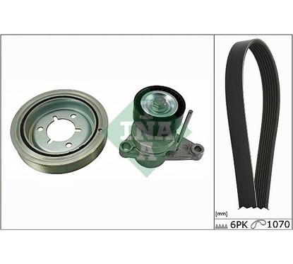 Ina Kit Cinghie Poly-V Citroen C3 I (Fc_) 1.1 I (02.20 529007110
