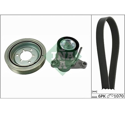 Ina Kit Cinghie Poly-V Citroen C3 I (Fc_) 1.1 I (02.20 529007110