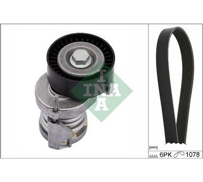 Ina Kit Cinghie Poly-V Vw Polo (9N_) 1.4 16V (10.2001 529010310
