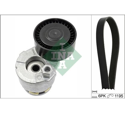 Ina Kit Cinghie Poly-V Renault Captur 1.5 Dci 90 (06.2 529011710