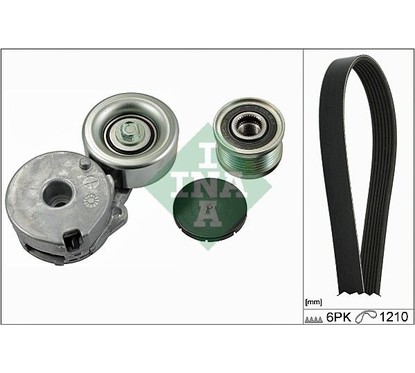Ina Kit Cinghie Poly-V Nissan Qashqai / Qashqai +2 (J1 529013110
