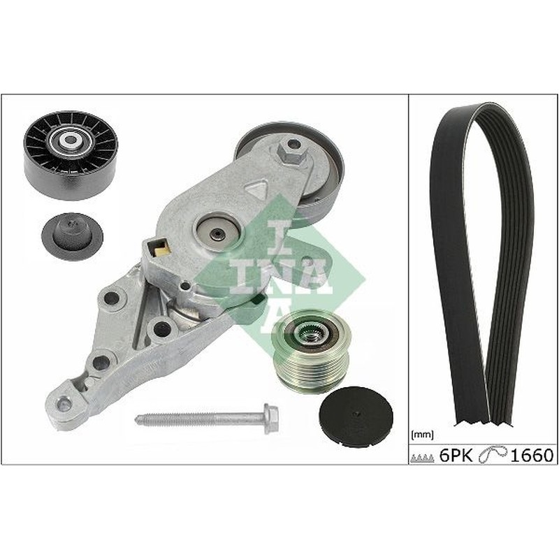 Ina Kit Cinghie Poly-V Audi A3 (8L1) 1.9 Tdi (08.1997 529013410