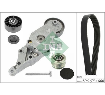 Ina Kit Cinghie Poly-V Audi A3 (8L1) 1.9 Tdi (08.1997 529013410
