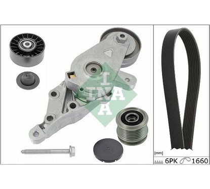 Ina Kit Cinghie Poly-V 529013510 per ripristinare il corretto funzionamento del componente