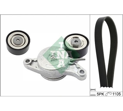 Ina Kit Cinghie Poly-V Mini Mini Clubman (R55) Cooper 529015410