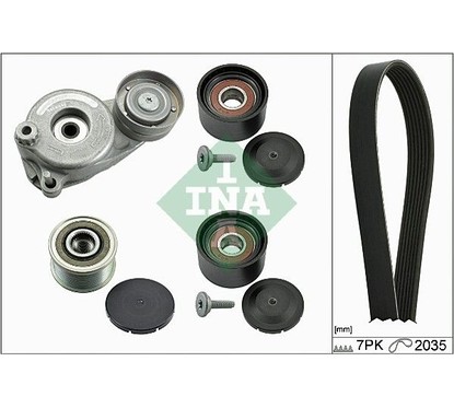 Ina Kit Cinghie Poly-V Mercedes M-Class (W164) Ml 320 529017010