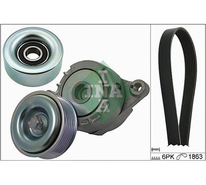 Ina Kit Cinghie Poly-V 529017610 per ripristinare il corretto funzionamento del componente