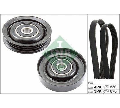 Ina Kit Cinghie Poly-V Nissan Micra Iii (K12) 1.2 16V 529023010