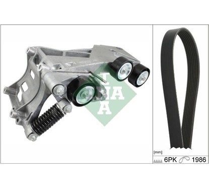 Ina Kit Cinghie Poly-V Mercedes A-Class (W169) A 160 529023310